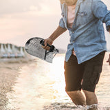 Beach Sand Scoop with Extra Handle Metal Detecting Tool Stainless Steel Water Metal Detecting Sand Scoop Metal Detecting Tool