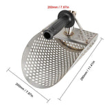 Beach Sand Scoop with Extra Handle Metal Detecting Tool Stainless Steel Water Metal Detecting Sand Scoop Metal Detecting Tool