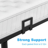 Non Slip Mattress Gaskets for Bed Frame, 6 pcs Mattress Holder in Place Gripper, Anti-Slip Baffle Fit for Metal Bed Frames, Black