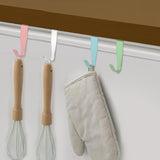 16 Pack Over The Cabinet Door Hooks, Door Hooks White Window Hooks Stainless Steel Door Hooks Outdoor Coat Hooks