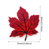 9PCS Colorful Maple Leaves Embroidery Patches Iron On Patches Sew On Applique Patch Autumn Fall Leaf Appliques for Clothes Jackets