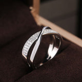 Shiny Interleaved Surround Cubic Zirconia Rings Diamond Rings for Women Jewelry Findings Earring Backs Findings (6) In Australia - Darrahopens