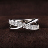 Shiny Interleaved Surround Cubic Zirconia Rings Diamond Rings for Women Jewelry Findings Earring Backs Findings (6) In Australia - Darrahopens