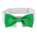 Elegant Dog Bow Tie - Cute Tuxedo Bowtie with Adjustable White Collar for Formal Pets - Perfect for Valentines, Weddings