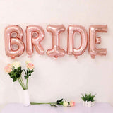 Bachelorette Party Decorations - Bride to Be Balloon Kit - Rose Gold - 16" BRIDE TO BE Foil Balloons + 10 Rose Gold Latex Balloons