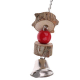 Stainless Bells String Toy for Bird Parrot Macaw African Greys Amazon Cockatoo Parakeet Cockatiels Birds (Silver)