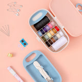 Sewing Kit, Portable Travel Sewing Kit for Adults, Needle and Thread Kit Plastic Sewing Box Small Sewing Kit Sewing Accesories