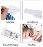 Pet Bowtie, Handcrafted Adjustable Formal Collar Neck Tie for Dogs & Cats (L, Blue Stripe)with adjustable velcro closure