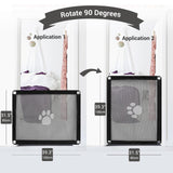 Magic Pet Gate 39.3" x 31.5" Safety Dog Cat Mesh Gate Portable Puppy Screen Barriers for Stairs, Doorways, Hallways