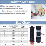 Dog Long Tube Shoes Waterproof and Snowproof Medium and Large Dog Shoes General Rain Boots (Black,XL)