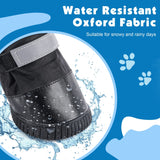 Dog Long Tube Shoes Waterproof and Snowproof Medium and Large Dog Shoes General Rain Boots (Black,XL)