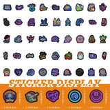 100Pcs Neon Style Stickers Decals, Cool Neon Light Stickers , Waterproof Vinyl Stickers for Laptop Water Bottle Guitar Skateboard