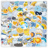Pack 100 pcs Weather Cloud Stickers for Water Bottles Waterproof Laptop Luggage Computer Cups Scrapbooking Teens Adults Girls Cute In Australia - Darrahopens