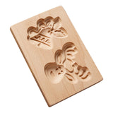 Wooden Cookie Biscuit Mold, 3D Baking Mold, Embossing Craft Decorating Baking Tool, Suitable for Halloween Kitchen DIY (Deer) In Australia - Darrahopens