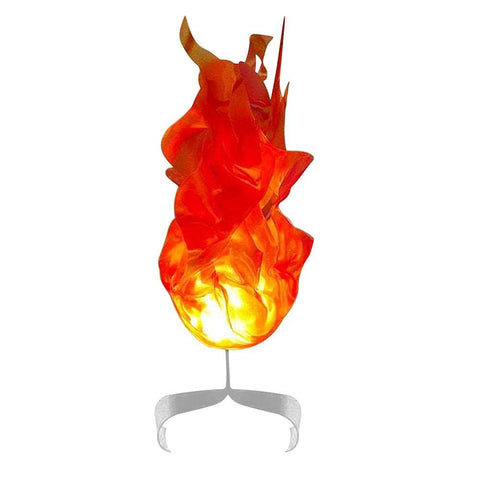 Halloween Floating Fireball, Creative Flame Prop, Illuminated Floating Fire, Artificial Fake Fire Floating Props No Flame(Orange)