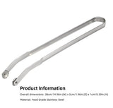 BBQ Sausage Turning Tongs, 2024 New Stainless Steel BBQ Kitchen Tongs for Cooking, Long Handle BBQ Grill Tongs, (2pcs)