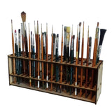 Wooden Paint Brush Holder Stand Paintbrush Organizer Rack Multi Hole Paintbrush Holder 67 Hole Artist Wood Paint Brush Storage In Australia - Darrahopens