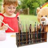 Wooden Paint Brush Holder Stand Paintbrush Organizer Rack Multi Hole Paintbrush Holder 67 Hole Artist Wood Paint Brush Storage In Australia - Darrahopens