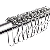 Shower Curtain Hooks Rings, Rust-Resistant for Bathroom Shower Rods Shower Hooks - Set of 12, Chrome In Australia - Darrahopens