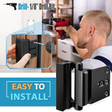 Home Security Door Lock, Reinforcement Lock Withstand 800 lbs for Inward Swinging Door,Defender Security Door Lock