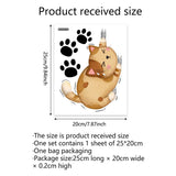 Cartoon Cat Toilet Seat Lid Sticker 3D Cute Cat Waterproof Toliet Lid PVC Sticker DIY Removable Cat's paw Toilets Stickers