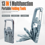 12 in 1 Keychain Multitool Screwdriver Bit Folding Multi Tool Bottle Opener Portable Pocket Tool for Outdoors Camping In Australia - Darrahopens