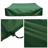 Sandbox Cover Square Waterproof Sandpit Cover with Drawstring Tool Dustproof Oxford Cloth Sandbox Cover Pool Protective-