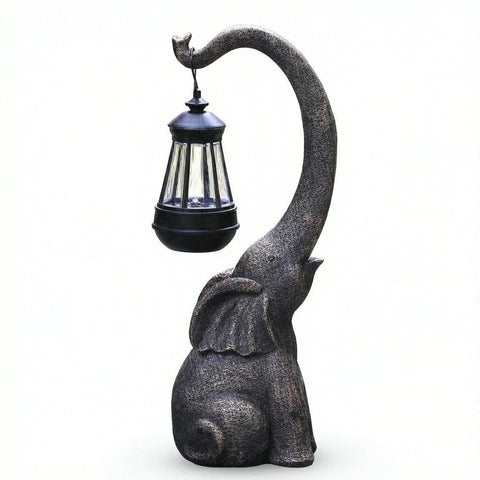 Outdoor Sculpture Figurine Statue Elephant Home Decorations Solar Garden Statues for Patio Home Yard Decor Good Luck Garden In Australia - Darrahopens
