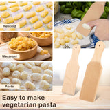 2 Pcs Wooden Board, Wooden Butter Paddles, Spaghetti Macaroni Pasta Board Practical Maker, Homemade Pasta Making
