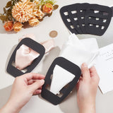 6 Pcs Pocket Square Holder for Men, Plastic Men's Suit Pocket Handkerchief Keepers Mens Pocket Square Folder Pocket Square
