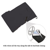 20ft Swimming Pool Solar Reel Protective Cover Winter Solar Reel and Blanket Covers for Inground Pool, Black