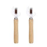 2 PCS Can Opener Vintage Can Opener Manual Can Opener Wooden Handle Bottle Opener Manual Side Cut Stainless In Australia - Darrahopens