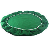 Felt Card Poker Table Cover Green Stretch Elastic Fitted Bridge Card, Mahjong,Night Table Topper Table Cloth Protector