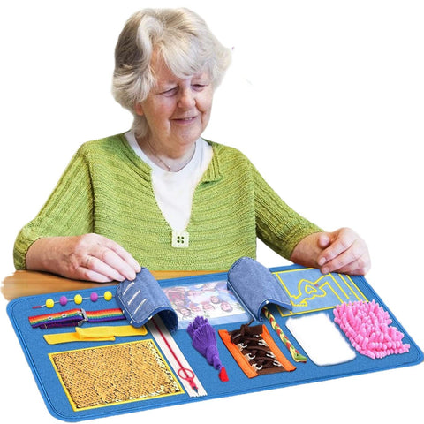 Dementia Activities for Seniors, Memory blanket Products, Aids in Therapy of person with , Alzheimers and Dementia. In Australia - Darrahopens
