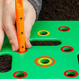Seeding Square - Seed Spacer Tool for Maximum Harvest, Organized Plants & Less Weeds - Square Foot Garden includes