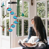 Charming Wind Chimes Hummingbird feeders, Hummingbird Feeders for Outdoors Hanging Ant and Bee Proof, Wind Chime