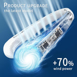 Portable Strong Wind, Adjustable, 360° Cooling, Super Quiet, No Blade Design, No Hair Twisting, Even Air Volume On Both Sides