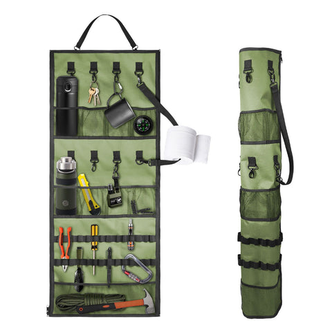 Hanging Storage Canopy Organizer for Camping Supplies Soccer Park Awnings Campsite, 2 in 1 Storage Strap and Pocket Organizer In Australia - Darrahopens