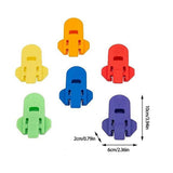Manual Easy Can Opener, 6 Pack Colorful Soda Beer Can Opener & Beverage Can Cover Protector, Premium Plastic Shields