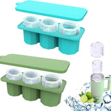 2 PCS Ice Cube Tray, Ice Cube Tray for Tumbler, New Silicone Ice Cube Maker With Lid, Easy Fill and Release Ice In Australia - Darrahopens