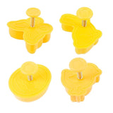 4Pcs Halloween Cookie Moulds, 3D Halloween Mould Stamp Cookie Cutter with Plunger Stamp, DIY Baking Mould Halloween Cookie In Australia - Darrahopens