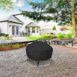 420D Heavy Duty Oxford Fabric Firepit Cover Round, Full Coverage Patio Outdoor Fireplace Cover, Waterproof Fire Bowl Cover In Australia - Darrahopens