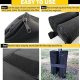 4-Pack Canopy Weights Sand Bags for Canopy Tent, Heavy Duty Weight Bags Sandbag for Pop Up Canopy Tents,(Bag Only) In Australia - Darrahopens