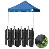 4-Pack Canopy Weights Sand Bags for Canopy Tent, Heavy Duty Weight Bags Sandbag for Pop Up Canopy Tents,(Bag Only)