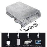 Heated Throw Blanket Electric Heating Blanket Portable Warm Fleece Wearable Blanket Heated Shawl Lap for Home Car Office