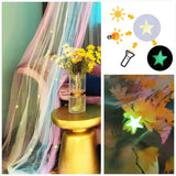 Bed Canopy with Lights, Bed Canopy for Girls Princess with Luminous Stars, Canopy Bed Curtains for Twin to King Size Bed