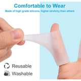 Finger Sleeves, 10PCS Gel Thumb Finger Tubes for Arthritis, Trigger Finger Pain, Silicone Fingers Protector for Golf, Basketball