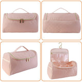 Travel Case for Travel Storage Bag for Pre-Styling Dryer and Hair Curler Accessories, Curling Barrels Case with Hideable Hanging