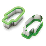 Watermelon Popsicle Cutter Mold, Stainless Steel Watermelon Slicer, Fun Popsicle Shape Sandwich and Cookie Cutter for Fruits