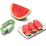 Watermelon Popsicle Cutter Mold, Stainless Steel Watermelon Slicer, Fun Popsicle Shape Sandwich and Cookie Cutter for Fruits